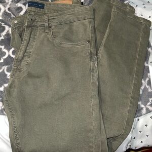 Zara dark green khaki skinny jeans 1975 basics mens sz 31 NWT